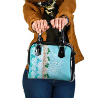 Cook Islands Tiare Maori With Conch Shell Shoulder Handbag Pasifika Fest Polynesian Tattoo Turquoise