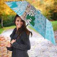 Cook Islands Tiare Maori With Conch Shell Umbrella Pasifika Fest Polynesian Tattoo Turquoise