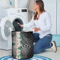 Cook Islands Tiare Maori With Conch Shell Laundry Basket Pasifika Fest Polynesian Tattoo Black