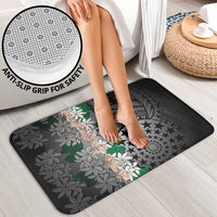 Cook Islands Tiare Maori With Conch Shell Bathroom Set Pasifika Fest Polynesian Tattoo Black