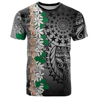 Cook Islands Tiare Maori With Conch Shell T Shirt Pasifika Fest Polynesian Tattoo Black LT14 Black - Polynesian Pride