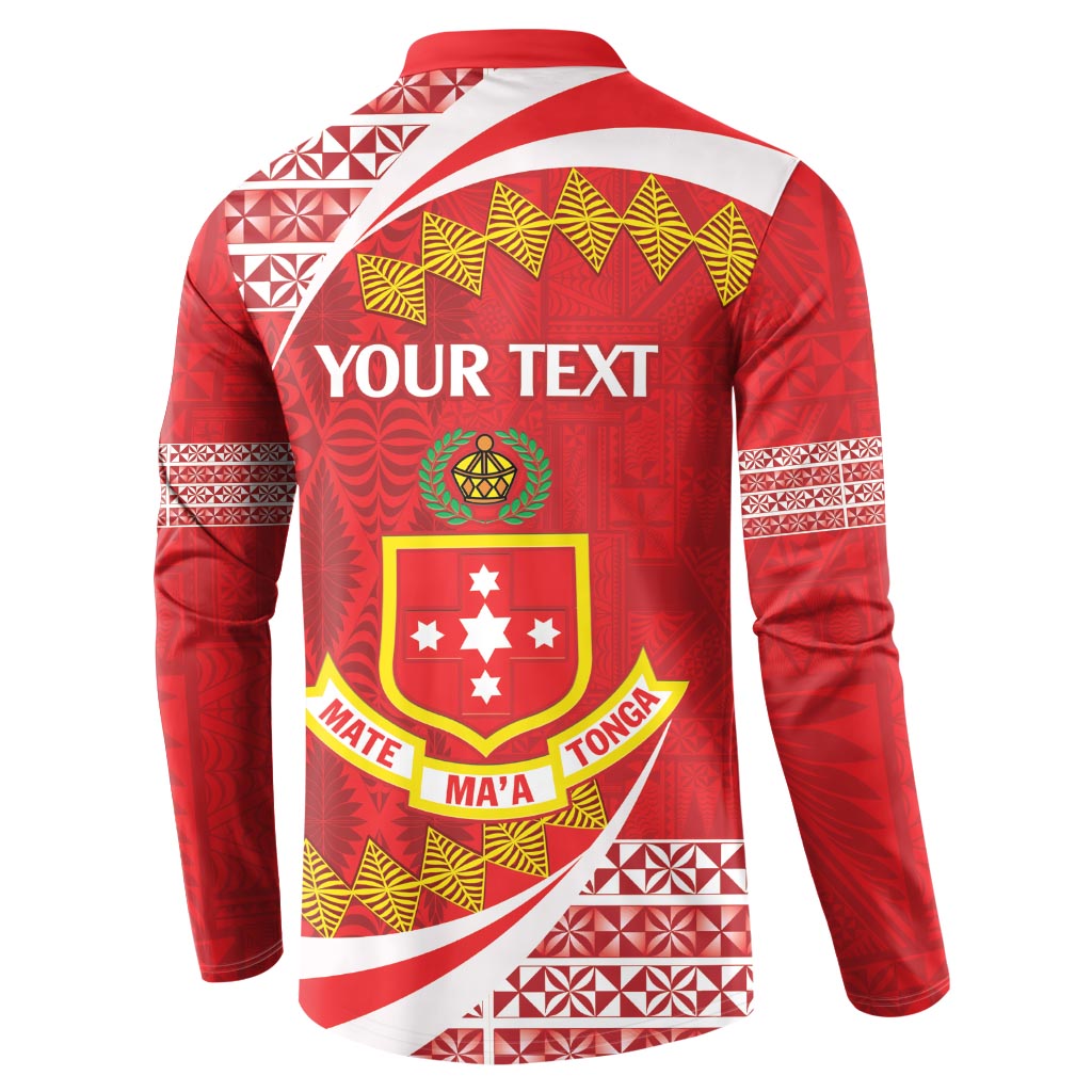 Personalised Kolisi Tonga College Atele Button Sweatshirt Mate Maa Tonga 142 Years Anniversary