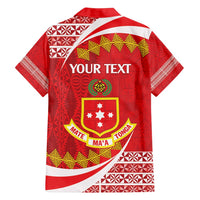 Personalised Kolisi Tonga College Atele Family Matching Off Shoulder Maxi Dress and Hawaiian Shirt Mate Maa Tonga 142 Years Anniversary LT14 - Polynesian Pride