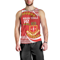 Personalised Kolisi Tonga College Atele Men Tank Top Mate Maa Tonga 142 Years Anniversary