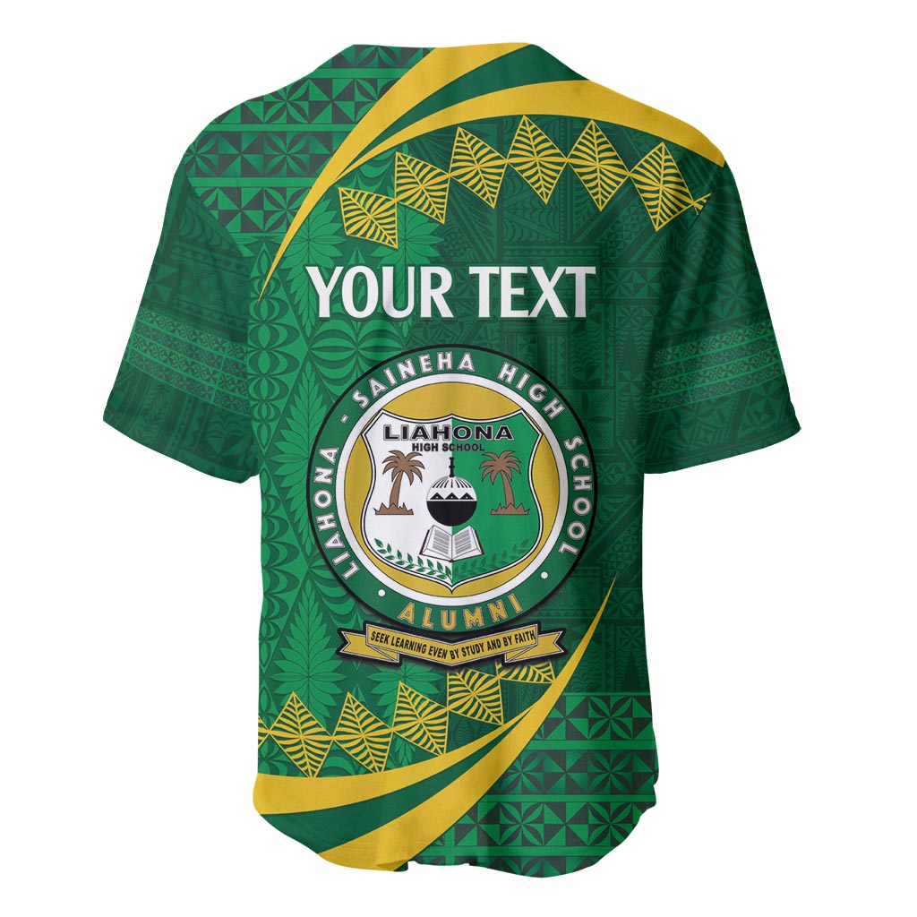 Personalised Tonga Liahona-Saineha High School Baseball Jersey Happy 76 Years Anniversary LT14 - Polynesian Pride