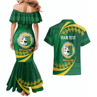 Personalised Tonga Liahona-Saineha High School Couples Matching Mermaid Dress and Hawaiian Shirt Happy 76 Years Anniversary LT14 - Polynesian Pride