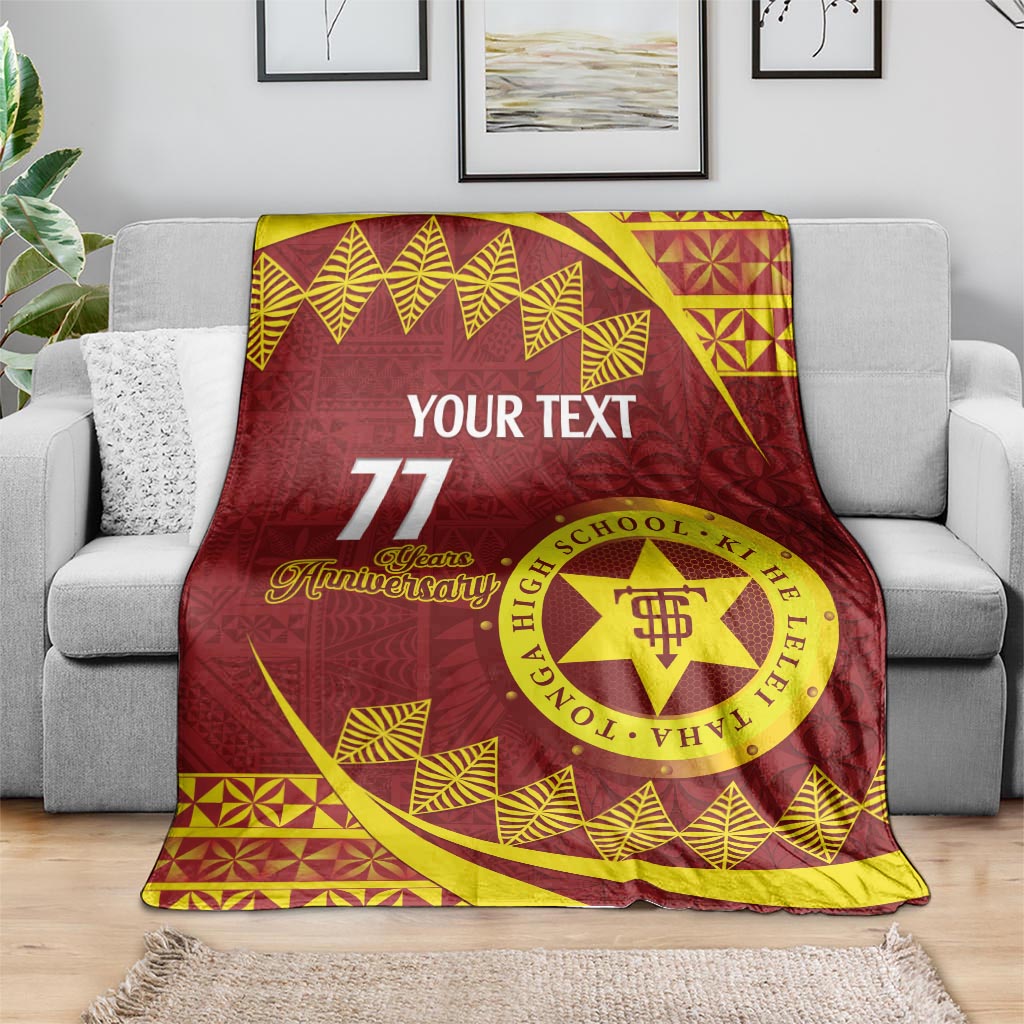 Personalised Tonga High School Blanket Happy 77 Years Anniversary