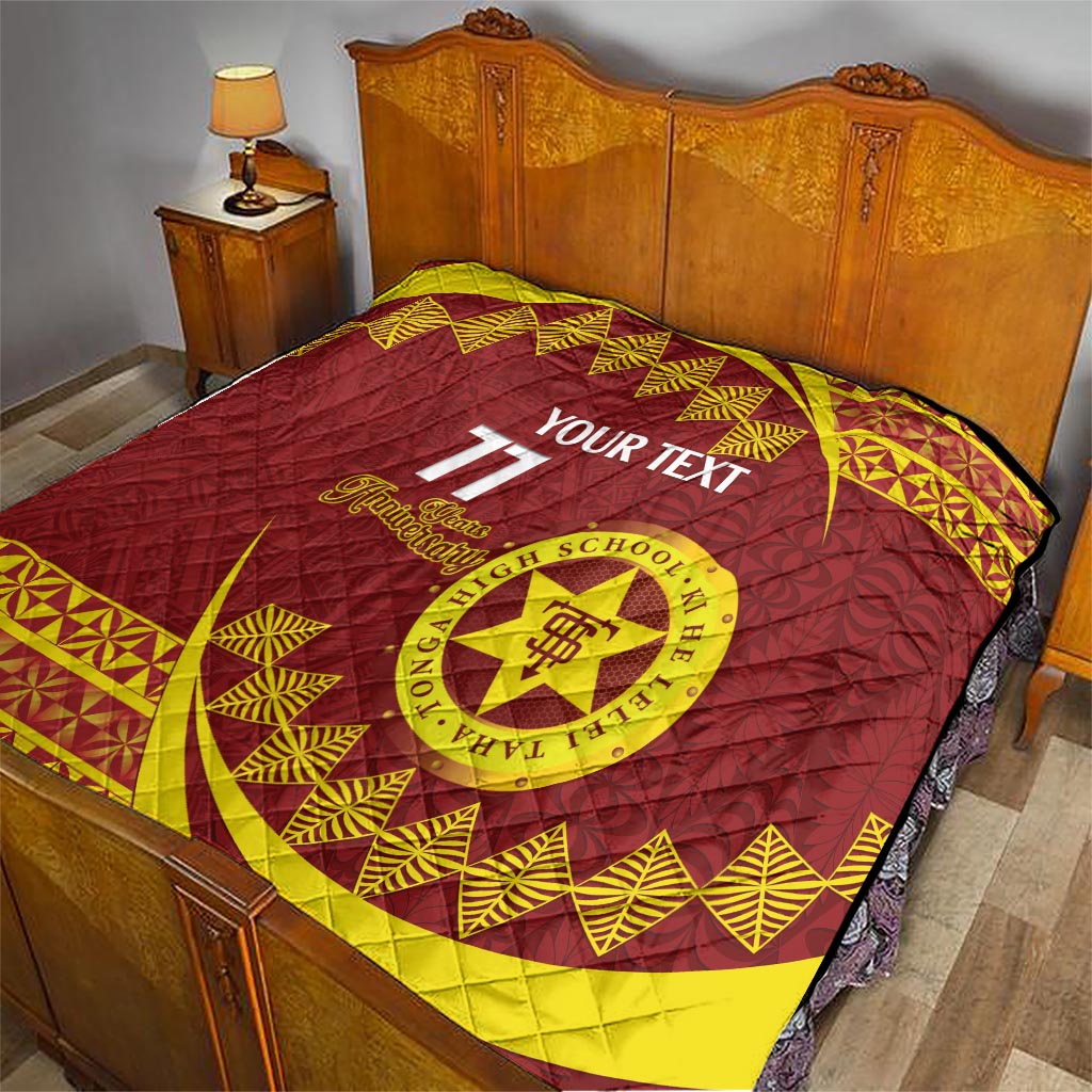 Personalised Tonga High School Quilt Happy 77 Years Anniversary