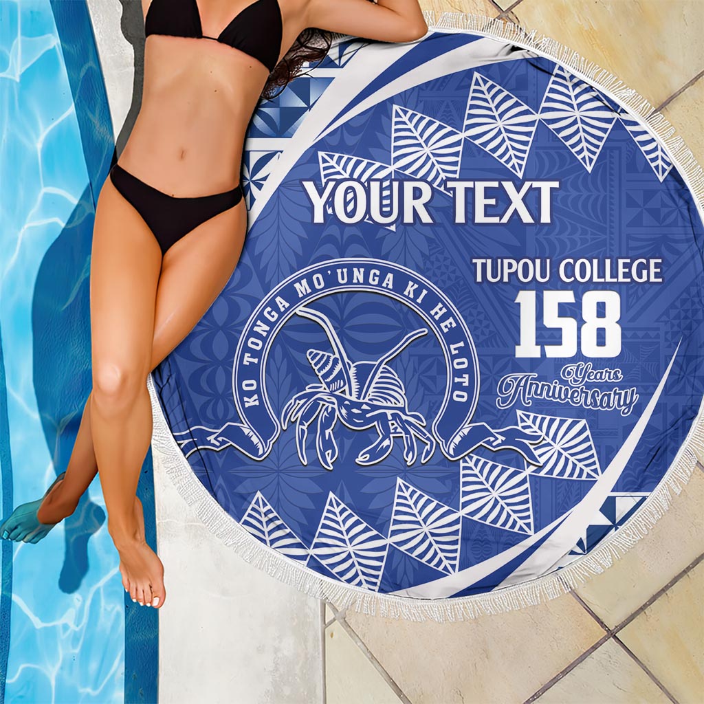 Personalised Tonga Tupou College Toloa Beach Blanket Happy 158 Years Anniversary