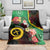 Long God Yumi Stanap Vanuatu Blanket Tropical Flowers Aboriginal Pattern