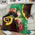 Long God Yumi Stanap Vanuatu Blanket Tropical Flowers Aboriginal Pattern