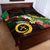 Long God Yumi Stanap Vanuatu Quilt Bed Set Tropical Flowers Aboriginal Pattern