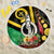 Tamtam Drum Vanuatu Beach Blanket Boar Tusk Aboriginal Flag Style