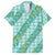 Hawaii Jade Vine Lei Hawaiian Shirt Aloha Palaka Motif - Turquoise - Polynesian Pride