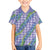 Hawaii Jade Vine Lei Family Matching Off The Shoulder Long Sleeve Dress and Hawaiian Shirt Aloha Palaka Motif - Purple - Polynesian Pride