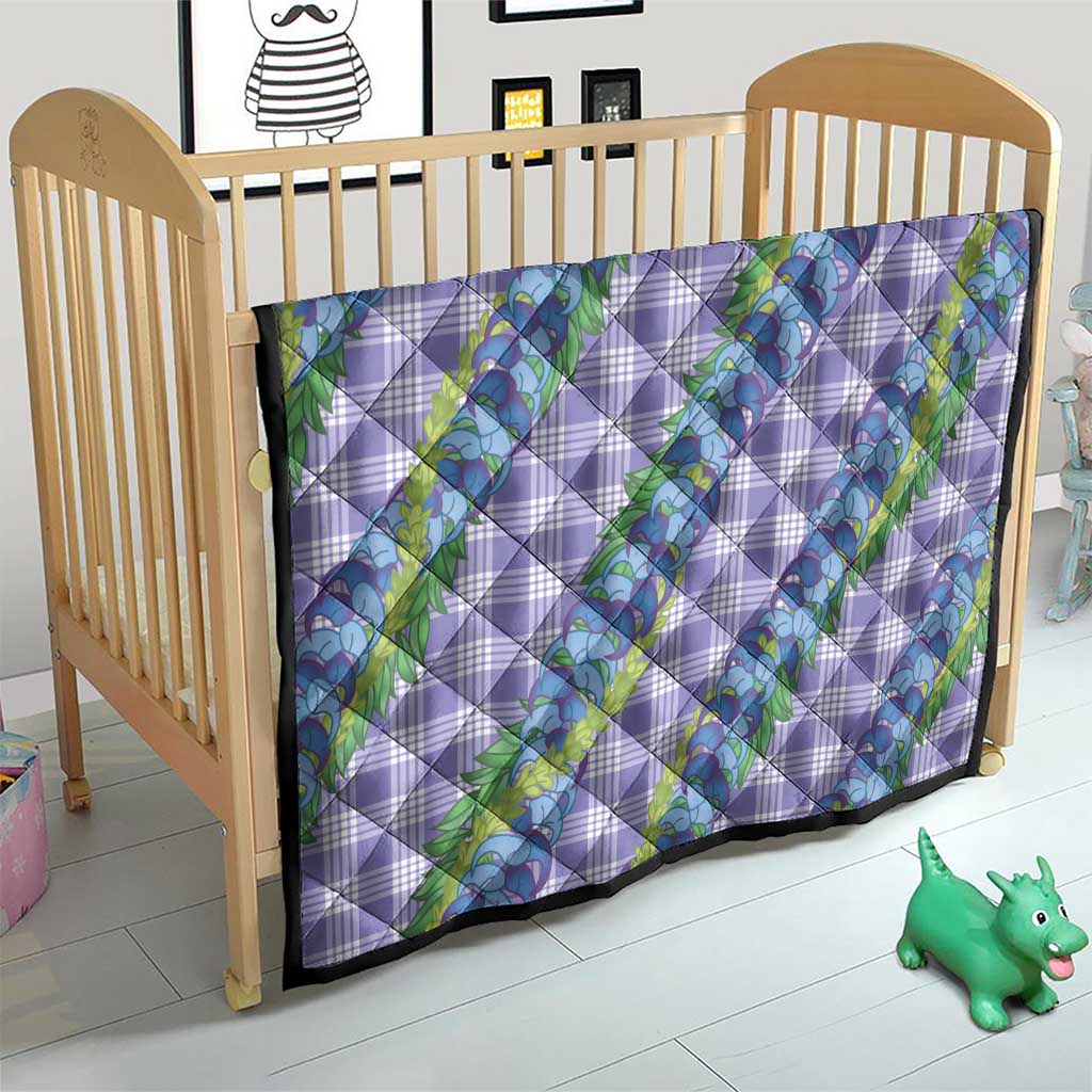 Hawaii Jade Vine Lei Quilt Aloha Palaka Motif - Purple - Polynesian Pride