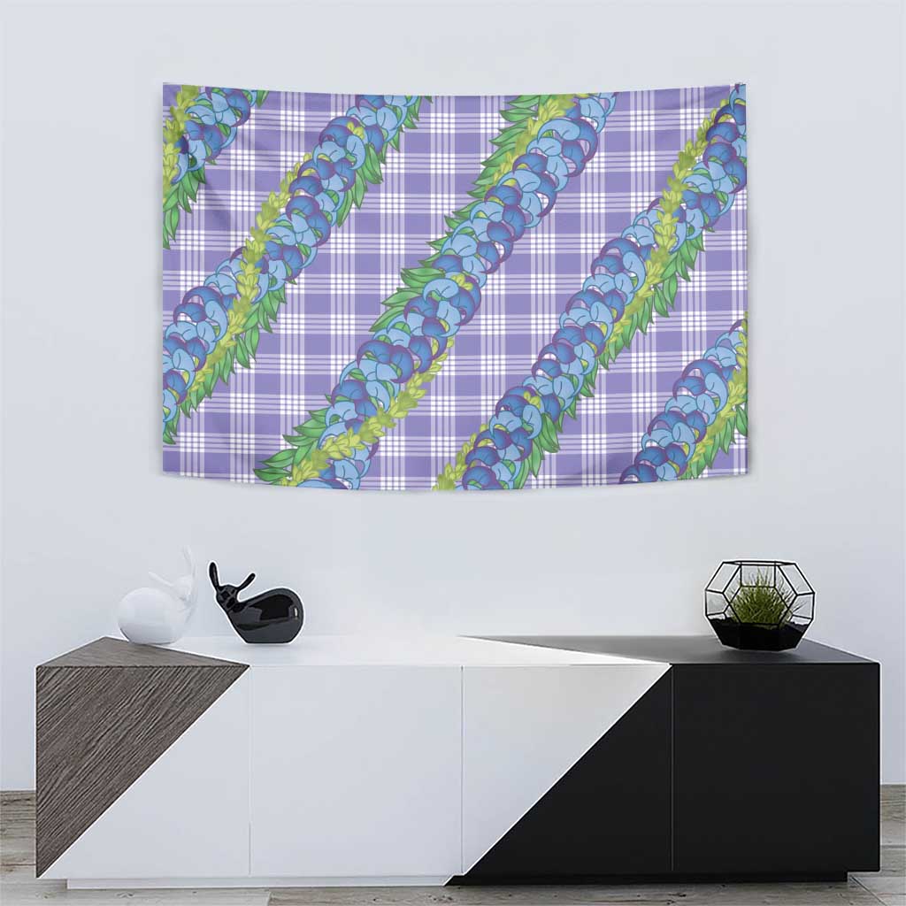 Hawaii Jade Vine Lei Tapestry Aloha Palaka Motif - Purple LT14 - Polynesian Pride