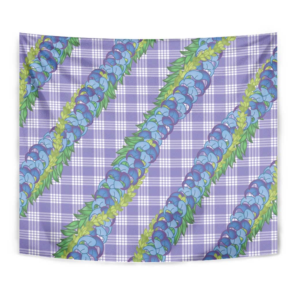 Hawaii Jade Vine Lei Tapestry Aloha Palaka Motif - Purple LT14 - Polynesian Pride