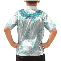 Jade Vine Lei Hawaii Family Matching Mermaid Dress and Hawaiian Shirt Aloha Seamless Tropical Leaves LT14 - Polynesian Pride