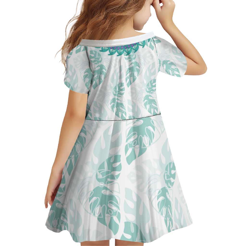 Jade Vine Lei Hawaii Family Matching Off Shoulder Short Dress and Hawaiian Shirt Aloha Seamless Tropical Leaves LT14 - Polynesian Pride