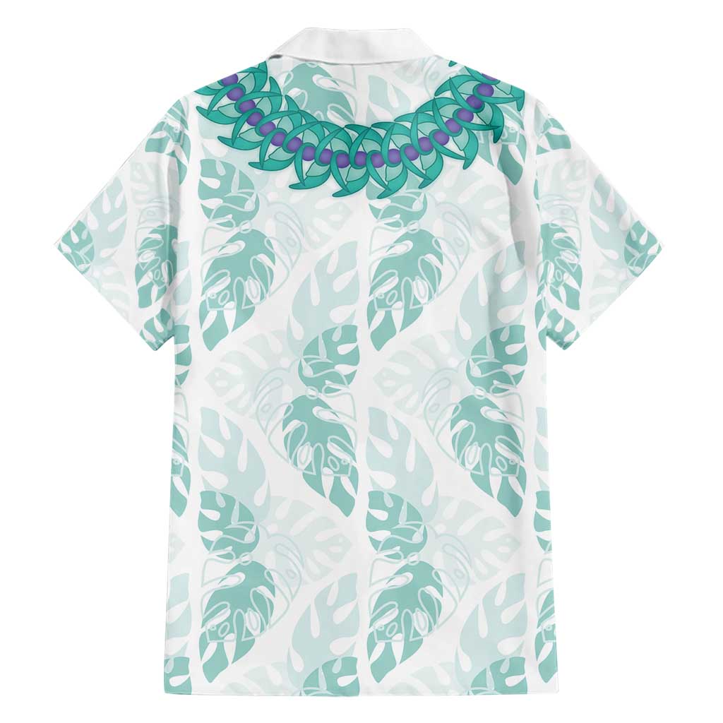 Jade Vine Lei Hawaii Family Matching Short Sleeve Bodycon Dress and Hawaiian Shirt Aloha Seamless Tropical Leaves LT14 - Polynesian Pride