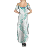 Jade Vine Lei Hawaii Family Matching Summer Maxi Dress and Hawaiian Shirt Aloha Seamless Tropical Leaves LT14 - Polynesian Pride