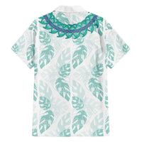 Jade Vine Lei Hawaii Family Matching Tank Maxi Dress and Hawaiian Shirt Aloha Seamless Tropical Leaves LT14 - Polynesian Pride