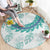 Jade Vine Lei Hawaii Round Carpet Aloha Seamless Tropical Leaves - Polynesian Pride