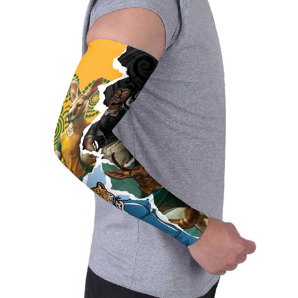 Rugby 2025 Championship Arm Sleeves Southern Hemisphere Countries Mascots - Polynesian Pride