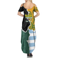 Personalised Rugby 2025 Championship Family Matching Summer Maxi Dress and Hawaiian Shirt Southern Hemisphere Countries Mascots LT14 - Polynesian Pride