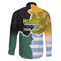 Personalised Rugby 2025 Championship Family Matching Tank Maxi Dress and Hawaiian Shirt Southern Hemisphere Countries Mascots LT14 - Polynesian Pride
