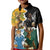 Personalised Rugby 2025 Championship Kid Polo Shirt Southern Hemisphere Countries Mascots - Polynesian Pride