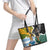 Rugby 2025 Championship Leather Tote Bag Southern Hemisphere Countries Mascots - Polynesian Pride