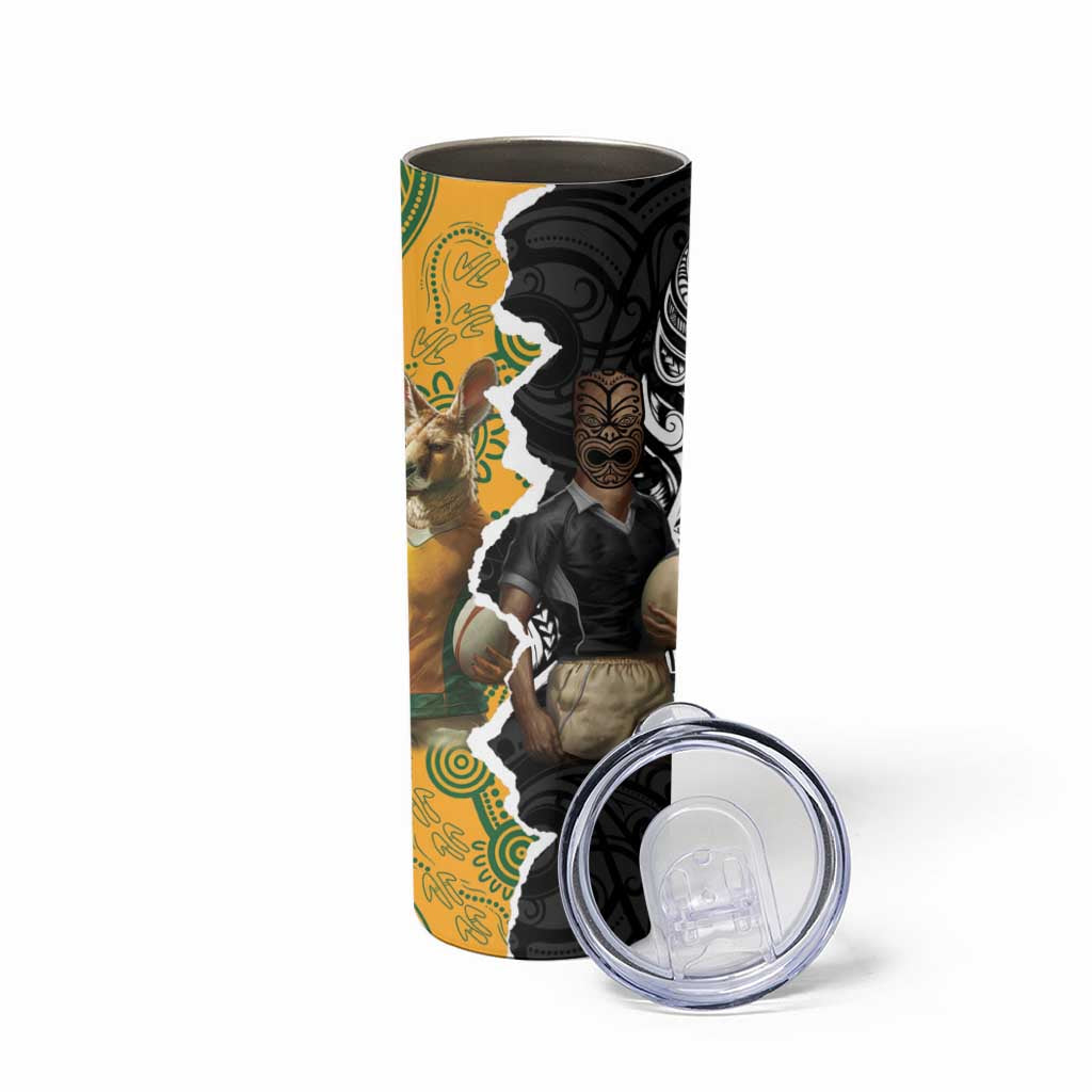 Rugby 2025 Championship Skinny Tumbler Southern Hemisphere Countries Mascots - Polynesian Pride