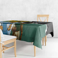 Rugby 2025 Championship Tablecloth Southern Hemisphere Countries Mascots - Polynesian Pride
