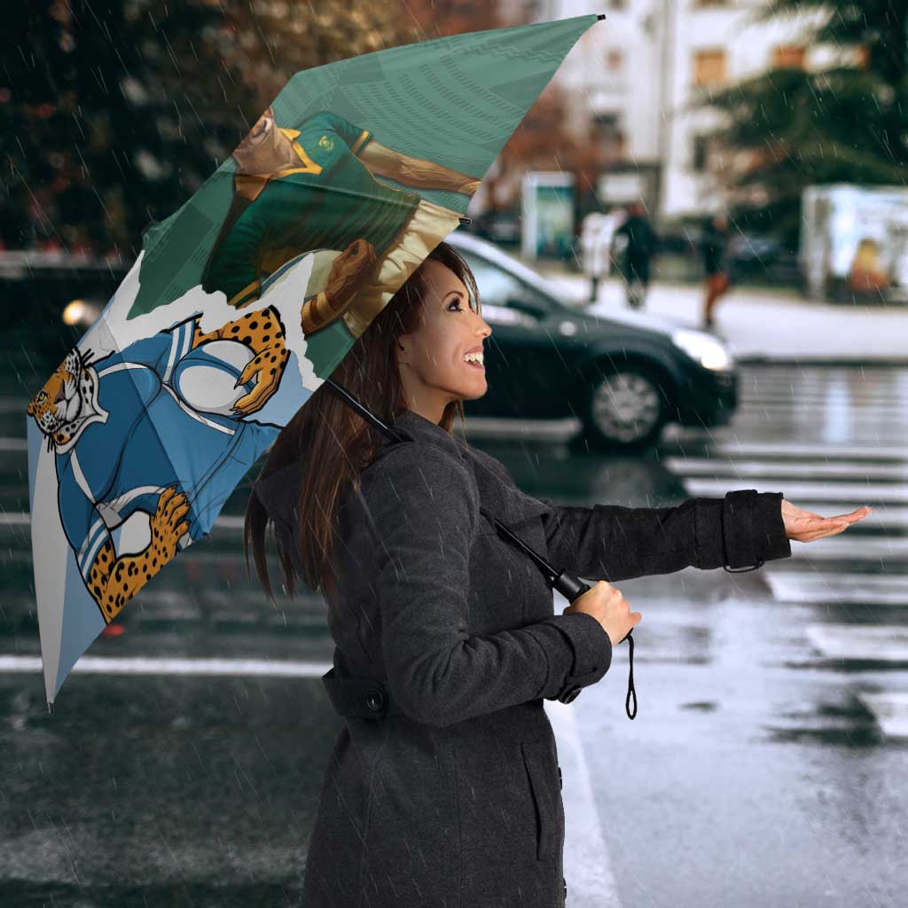 Rugby 2025 Championship Umbrella Southern Hemisphere Countries Mascots - Polynesian Pride