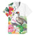 Aloha Hawaii Nene Goose Family Matching Off The Shoulder Long Sleeve Dress and Hawaiian Shirt Tropical Flowers Watercolor Stylized - Polynesian Pride