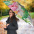Aloha Hawaii Nene Goose Umbrella Tropical Flowers Watercolor Stylized - Polynesian Pride