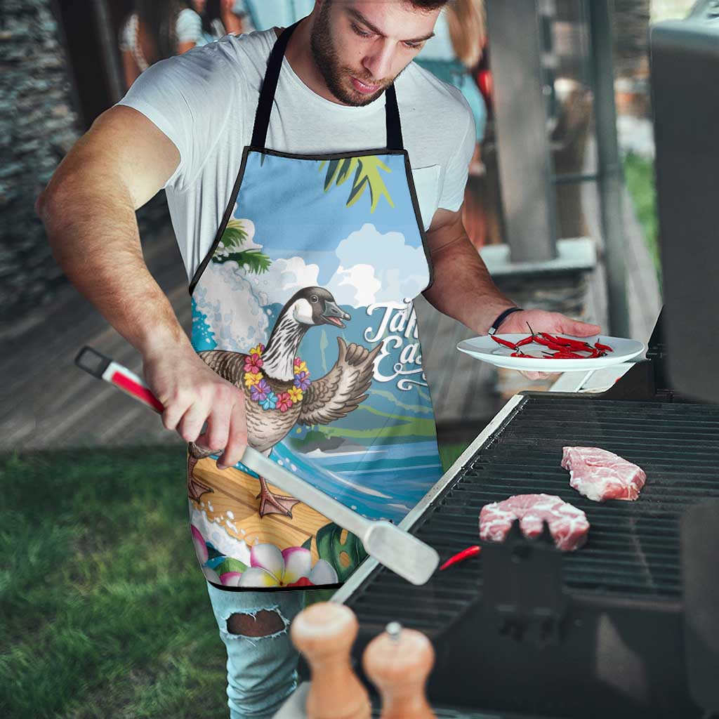 Aloha Hawaii Shaka Nene Goose Apron Surfing Take It Easy - Polynesian Pride