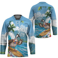 Aloha Hawaii Shaka Nene Goose Hockey Jersey Surfing Take It Easy - Polynesian Pride