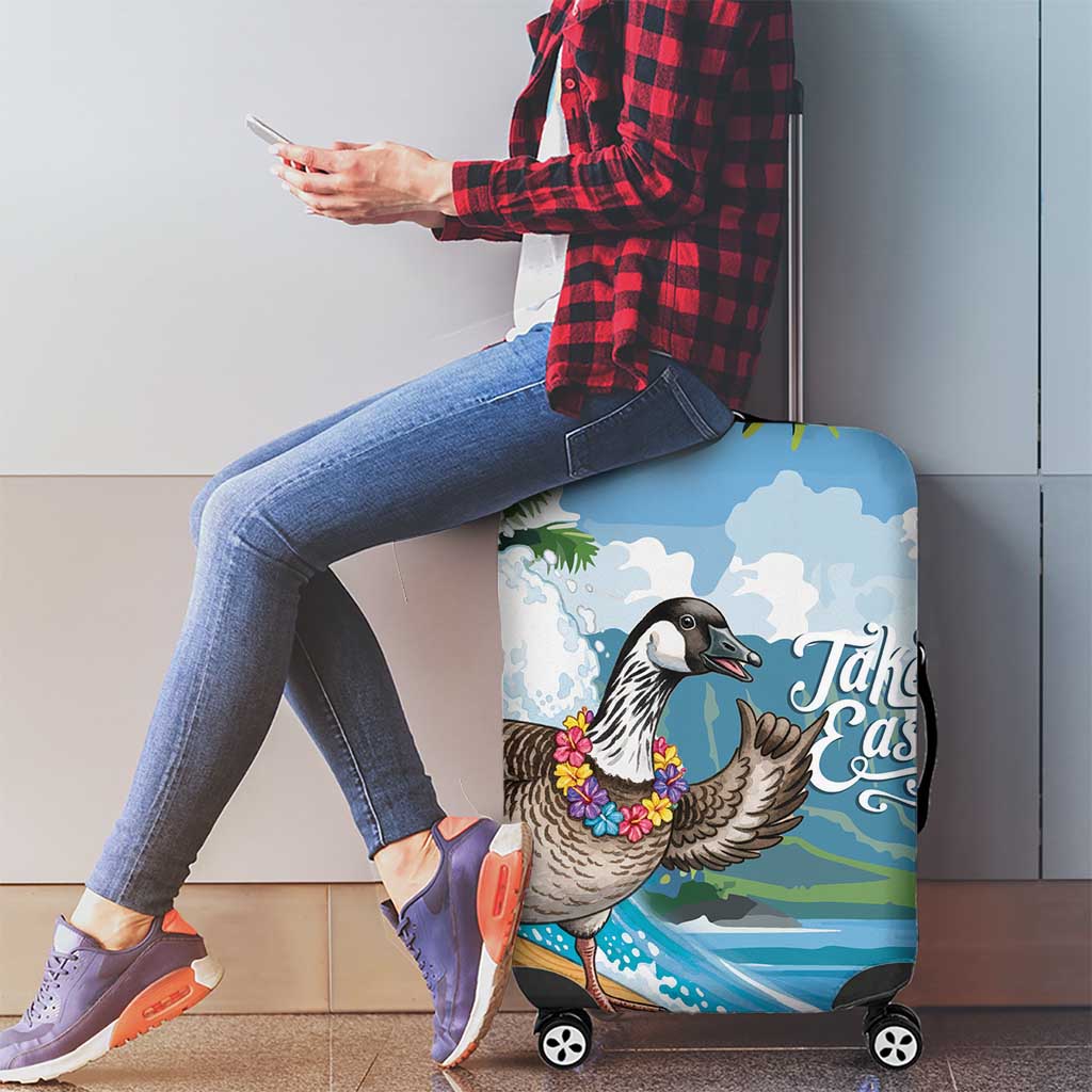 Aloha Hawaii Shaka Nene Goose Luggage Cover Surfing Take It Easy - Polynesian Pride