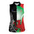 New Zealand and Wales Rugby Custom Women Sleeveless Polo Shirt Aotearoa All Black Combine Welsh Dragon - Polynesian Pride