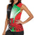 New Zealand and Wales Rugby Custom Women Sleeveless Polo Shirt Aotearoa All Black Combine Welsh Dragon - Polynesian Pride