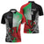 New Zealand and Wales Rugby Custom Zipper Polo Shirt Aotearoa All Black Combine Welsh Dragon - Polynesian Pride