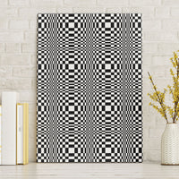 Black White Filipino Binakol Motifs Canvas Wall Art Mabuhay Philippines Festival Kusikus Pattern LT14 Without Frame Black - Polynesian Pride