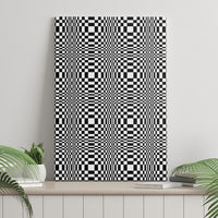 Black White Filipino Binakol Motifs Canvas Wall Art Mabuhay Philippines Festival Kusikus Pattern LT14 - Polynesian Pride