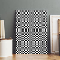 Black White Filipino Binakol Motifs Canvas Wall Art Mabuhay Philippines Festival Kusikus Pattern LT14 - Polynesian Pride