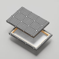 Black White Filipino Binakol Motifs Canvas Wall Art Mabuhay Philippines Festival Kusikus Pattern LT14 - Polynesian Pride