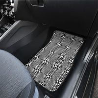 Black White Filipino Binakol Motifs Car Mats Mabuhay Philippines Festival Kusikus Pattern LT14 - Polynesian Pride