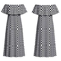Black White Filipino Binakol Motifs Couples Matching Off Shoulder Maxi Dress and Long Sleeve Button Shirt Mabuhay Philippines Festival Kusikus Pattern LT14 - Polynesian Pride